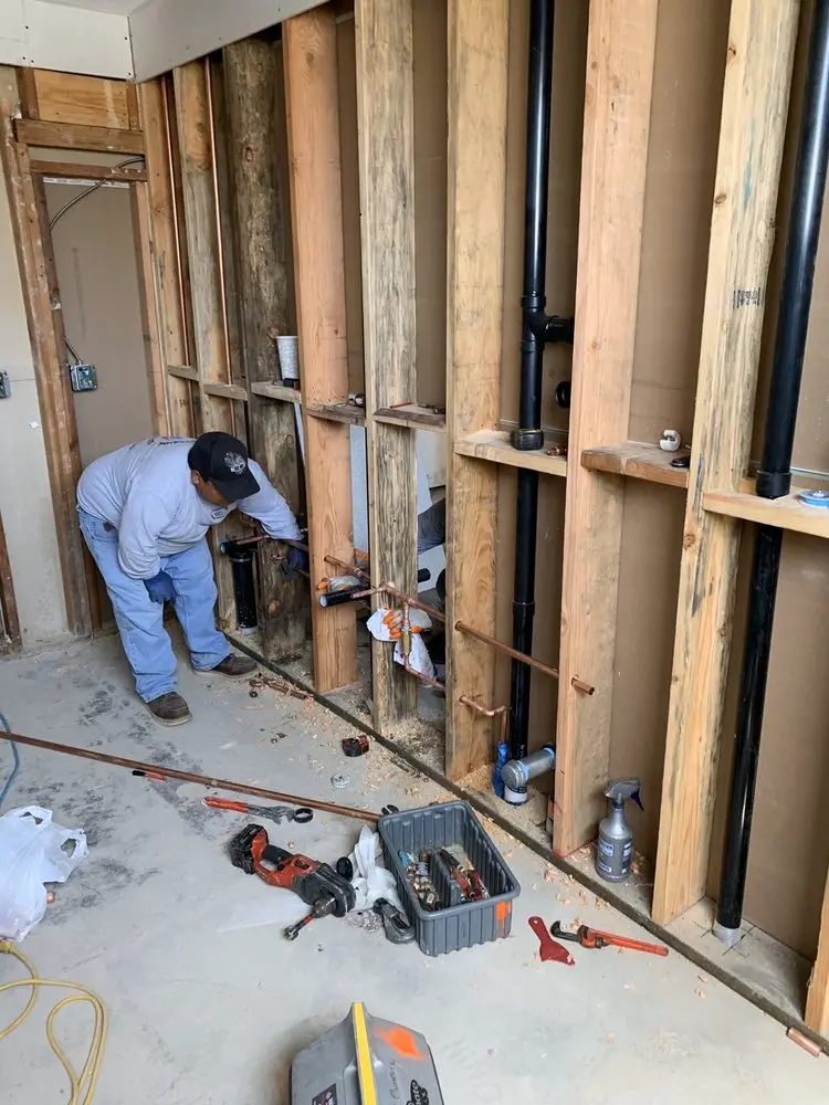 Commercial rough-in plumbing for Gas Line Repair in Newtown